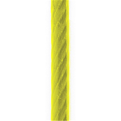 WIRE ROPE GAL 4.0MM WIRE (6 X 19) FIBRE CORE PVC COATED YELLOW G1570